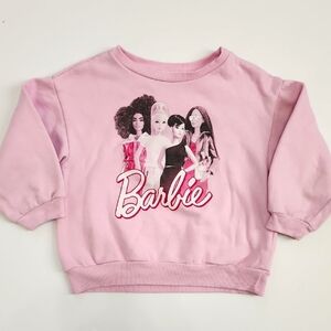 Barbie Girls Plush Pink Kids Warm Soft Sweatshirt, sz 5T